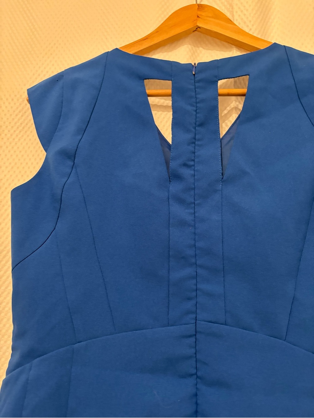 Tailored Royal Blue Midi Sheath Dress - Picture 5 of 5